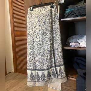 Vintage Sag Harbor Women's Cream and Purple Skirt